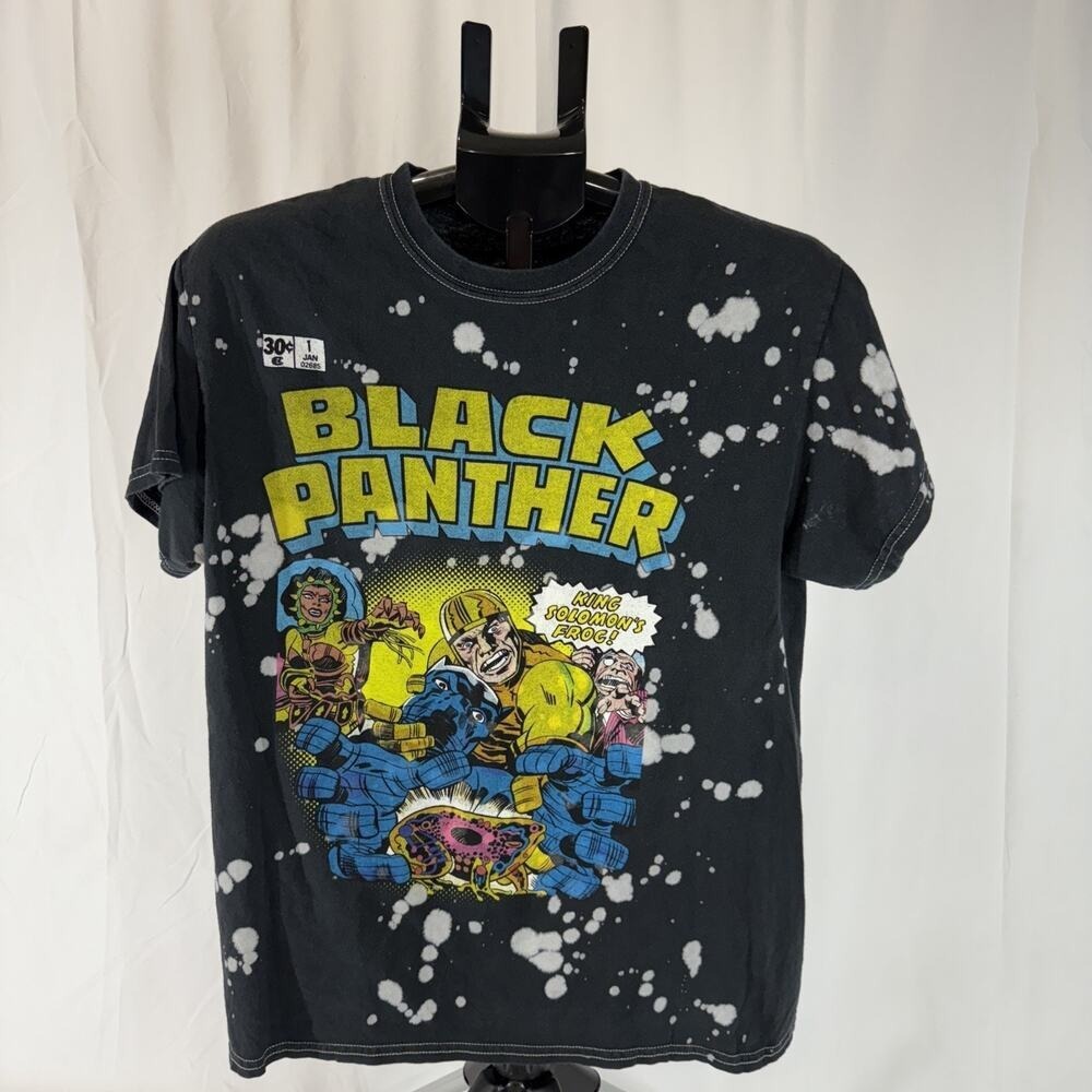 Marvel Black Panther Graphic T-Shirt,‎ Tie-Dye Design Size: M